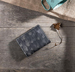 Handmade Leather Mens Cool Slim Leather Wallet Men Small Wallets Bifold for Men - imessengerbags