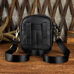 Leather Belt Pouch Mens Small Cases Waist Bag Hip Pack Belt Bag Fanny Pack Bumbag for Men - imessengerbags