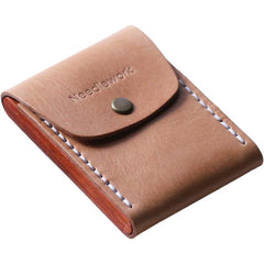 Cool Handmade Wooden Leather Mens Wallet Small Card Holder Coin Wallet for Men