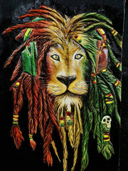 Handmade Leather Lion Tooled Mens Long Wallet Cool Leather Wallet Clutch Wallet for Men - imessengerbags