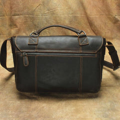 Black Cool Leather Messenger Bag Handbag Shoulder Bag For Men - imessengerbags
