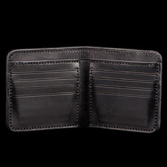 Handmade Leather Fine Horse Tooled Mens billfold Wallet Cool Leather Wallet Slim Wallet for Men - imessengerbags