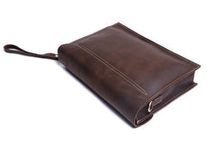 Genuine Leather Mens Cool Messenger Bag Clutch Bag Chest Bag Bike Bag Cycling Bag for men - imessengerbags