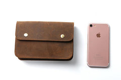 Leather Belt Pouch Mens Small Cases Waist Bag Hip Pack Belt Bag Fanny Pack Bumbag for Men - imessengerbags