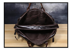 Genuine Leather Mens Cool Messenger Bag Briefcase Backpack Bag Travel Bag for Men - imessengerbags
