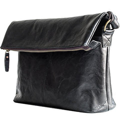 Genuine Leather Mens Cool Messenger Bag iPad Bag Chest Bag Bike Bag Cycling Bag for men - imessengerbags