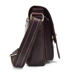 Vintage Leather Messenger Bag Shoulder Bag CrossBody Bag For Men - imessengerbags
