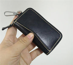 Handmade Mens Leather Biker Key Wallets Cool Small Key Wallet Key Holders