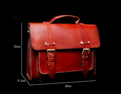 Genuine Leather Mens Cool Messenger Bag Briefcase Satchel Bag Bike Bag Cycling Bag for men - imessengerbags