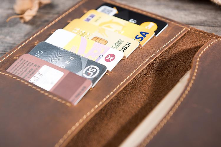 Handmade Leather Mens Clutch Wallet Cool Leather Wallet Long Phone Wal –  imessengerbags