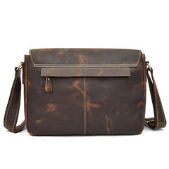 Leather Men Vintage Coffee Messenger Bag Shoulder Bag for Men - imessengerbags