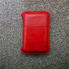 Handmade Leather Mens 10pcs Cigarette Holder Case Cool Custom Cigarette Case for Men