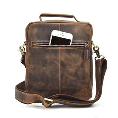 Genuine Leather Mens Cool Messenger Bag Work Bag Satchel Bag Briefcase Bag for men - imessengerbags
