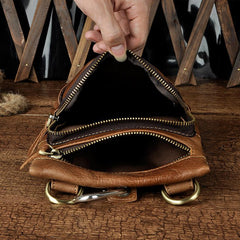 Leather Belt Pouch Mens Small Cases Waist Bag Hip Pack Belt Bag Fanny Pack Bumbag for Men - imessengerbags