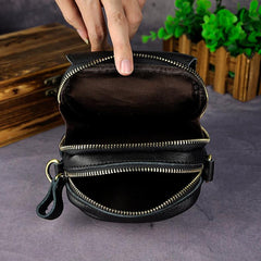 Leather Belt Pouch Mens Small Cases Waist Bag Hip Pack Belt Bag Fanny Pack Bumbag for Men - imessengerbags