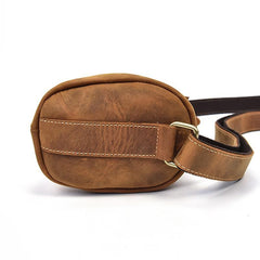 Cool Leather Sling Bag for Men Vintage Chest Bag Crossbody Sling Bags For Men - imessengerbags