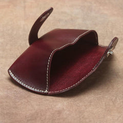 Handmade Mens Leather Glasses Case Glasses Box Glasses Holder For Men - imessengerbags