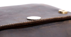 Handmade Leather Mens Cool Messenger Bag Chest Bag Bike Bag Cycling Bag for men