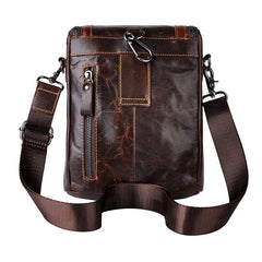 Leather Belt Pouch Mens Small Cases Waist Bag Hip Pack Belt Bag Fanny Pack Bumbag for Men - imessengerbags