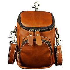 MEN LEATHER Belt Pouch WAIST BAG HIP PACK BELT BAG CELL PHONE HOLSTER