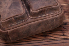 Genuine Leather Mens Cool Messenger Bag Work Bag Satchel Bag Briefcase Bag for men - imessengerbags