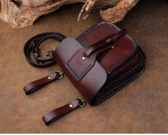 Cool Leather Mens large Biker Belt Pouch Waist Bag Side Bag Shoulder Bag for Men - imessengerbags