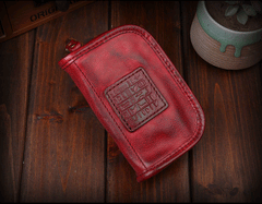 Genuine Leather Mens Cool Key Wallet Car Key Holder Car Key Case for Camel Men - imessengerbags