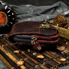 Leather Belt Pouch Mens Small Cases Waist Bag Hip Pack Belt Bag Fanny Pack Bumbag for Men - imessengerbags