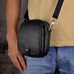 Leather Belt Pouch Mens Small Cases Waist Bag Hip Pack Belt Bag Fanny Pack Bumbag for Men - imessengerbags
