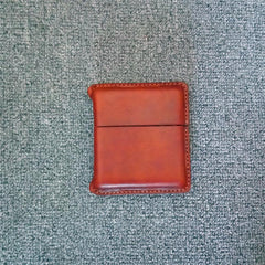 Cool Leather Mens 10pcs Cigarette Holder Case Vintage Custom Cigarette Case for Men - imessengerbags
