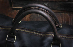 Genuine Leather Mens Cool Weekender Bag Travel Bag Duffle Bags Overnight Bag Holdall Bag for men - imessengerbags