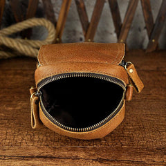 Leather Belt Pouch Mens Small Cases Waist Bag Hip Pack Belt Bag Fanny Pack Bumbag for Men - imessengerbags