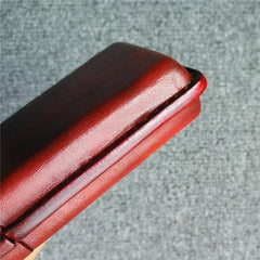 Handmade Leather Mens 14pcs Cigarette Holder Case Cool Custom Cigarette Case for Men
