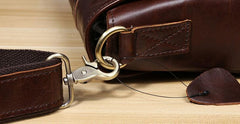 Genuine Leather Mens Cool Messenger Bag Chest Bag Bike Bag Cycling Bag for men - imessengerbags