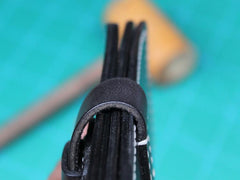 Handmade Black Leather Mens Long Wallet Cool Bifold Long Wallet for Men
