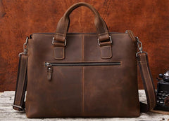 Handmade Leather Mens Cool Messenger Bag Work Bag Satchel Bag Briefcase Bag for men - imessengerbags