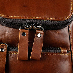 Leather Belt Pouch Mens Small Cases Waist Bag Hip Pack Belt Bag Fanny Pack Bumbag for Men - imessengerbags