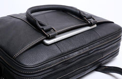 Genuine Leather Mens Cool Messenger Bag Briefcase Chest Bag Bike Bag Cycling Bag for men - imessengerbags