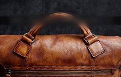 Genuine Leather Mens Cool Messenger Bag Briefcase Chest Bag Bike Bag Cycling Bag for men