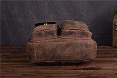 Genuine Leather Mens Cool Messenger Bag Work Bag Satchel Bag Briefcase Bag for men - imessengerbags