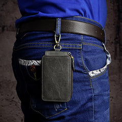 Handmade Leather Mens Cool Key Wallet Car Key Holder Case Card Wallet for Men - imessengerbags