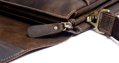 Handmade Leather Mens Cool Messenger Bag Chest Bag Bike Bag Cycling Bag for men