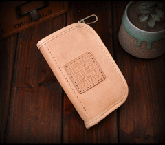 Genuine Leather Mens Cool Key Wallet Car Key Holder Car Key Case for Camel Men - imessengerbags