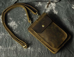 Leather Belt Pouch Mens Small Cases Waist Bag Hip Pack Belt Bag Fanny Pack Bumbag for Men - imessengerbags