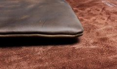 Handmade Leather Mens Cool Messenger Bag Square Bag Chest Bag Bike Bag Cycling Bag for men