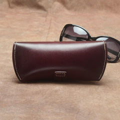 Handmade Mens Leather Glasses Case Glasses Box Glasses Holder For Men - imessengerbags