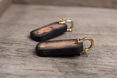 Handmade Leather Mens World of Warcraft Cool Keychain KeyCharm Keyring Pendant for Men - imessengerbags