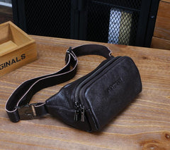 Leather Mens FANNY PACK MENS WAIST BAG HIP PACK BELT BAG FOR MEN