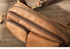 Leather Mens FANNY PACK MENS WAIST BAG HIP PACK BELT BAG FOR MEN - imessengerbags