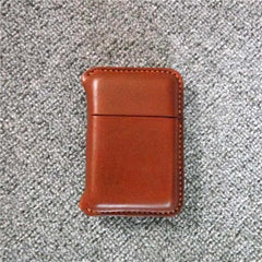 Cool Leather Mens Cigarette Holder Case Vintage Custom 20pcs Cigarette Case for Men - imessengerbags